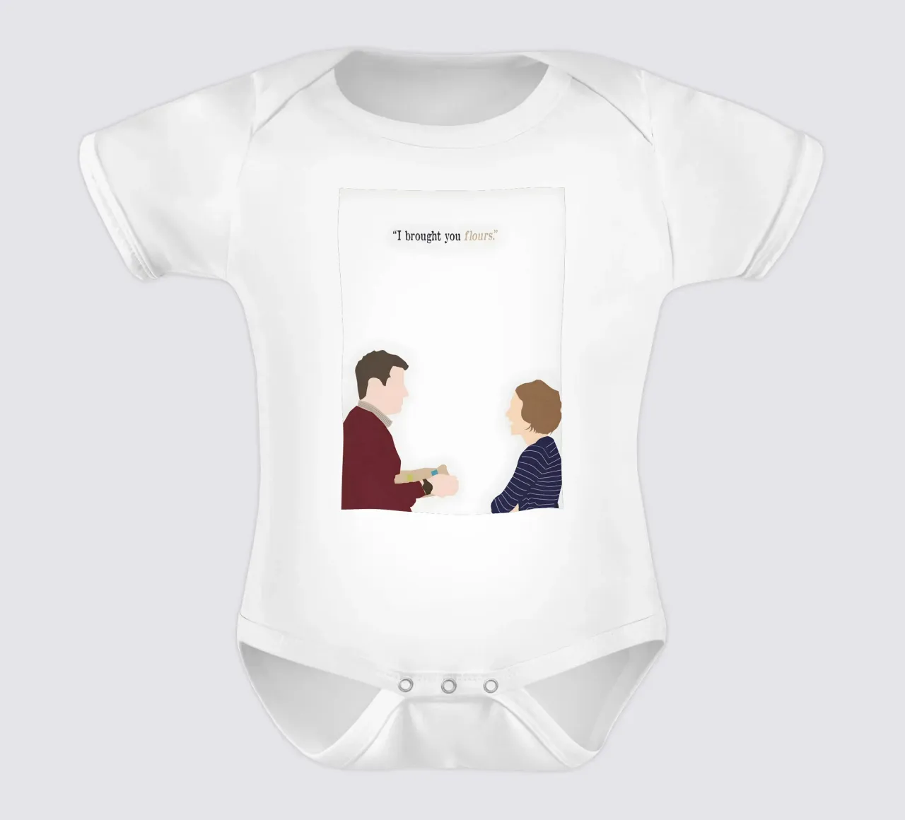 Stranger than fiction movie quote body neonato maniche corte da TheArtstudio