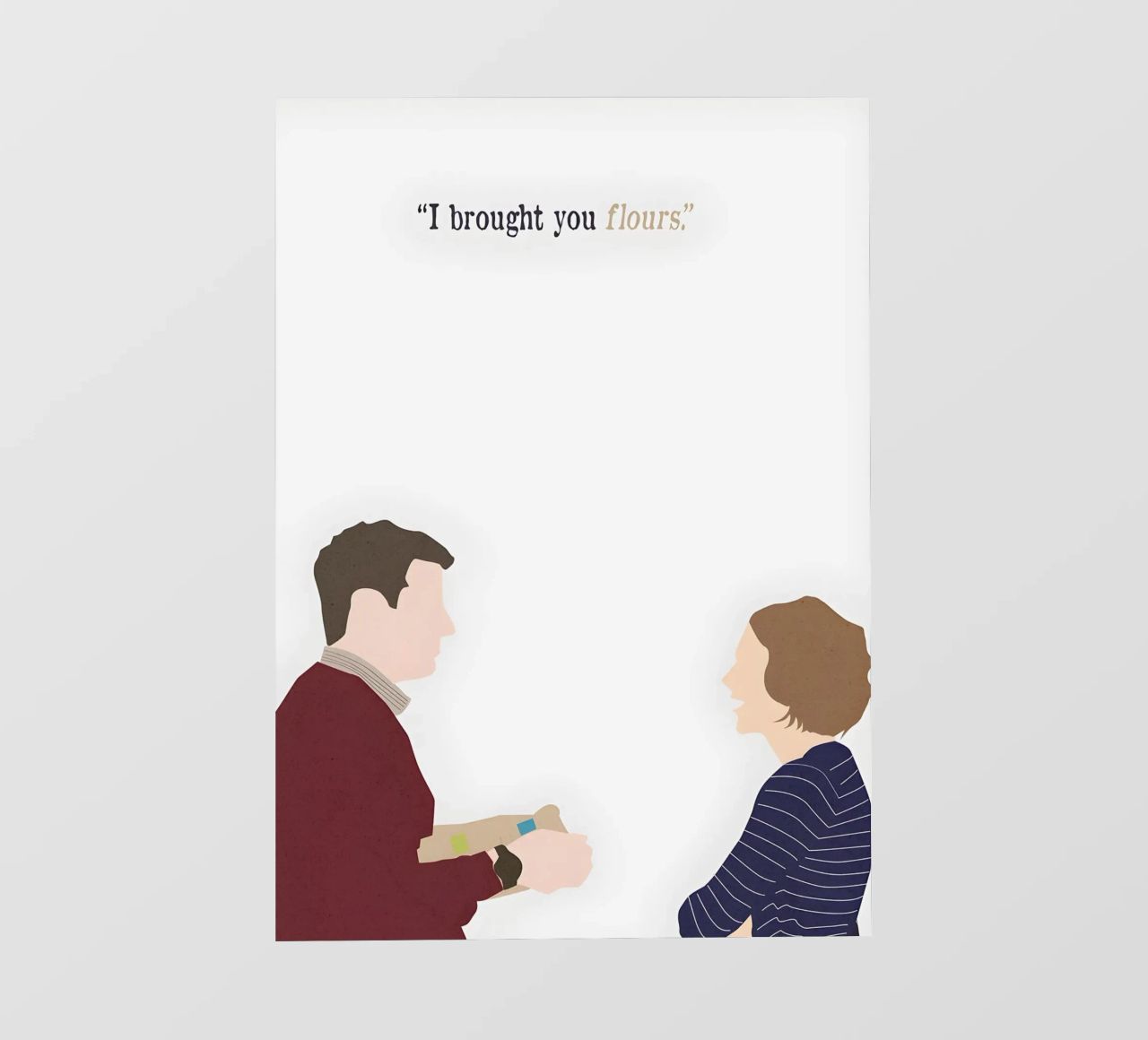 Stranger than fiction movie quote papier peint photo de TheArtstudio