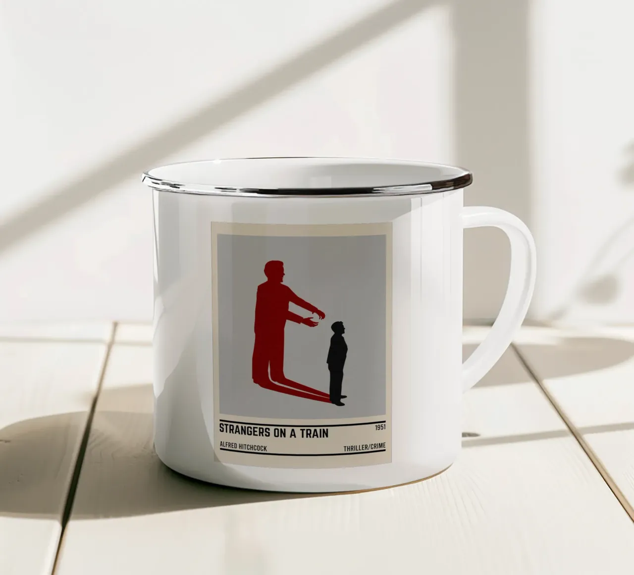 Strangers on a Train tazza in smalto da TheArtstudio