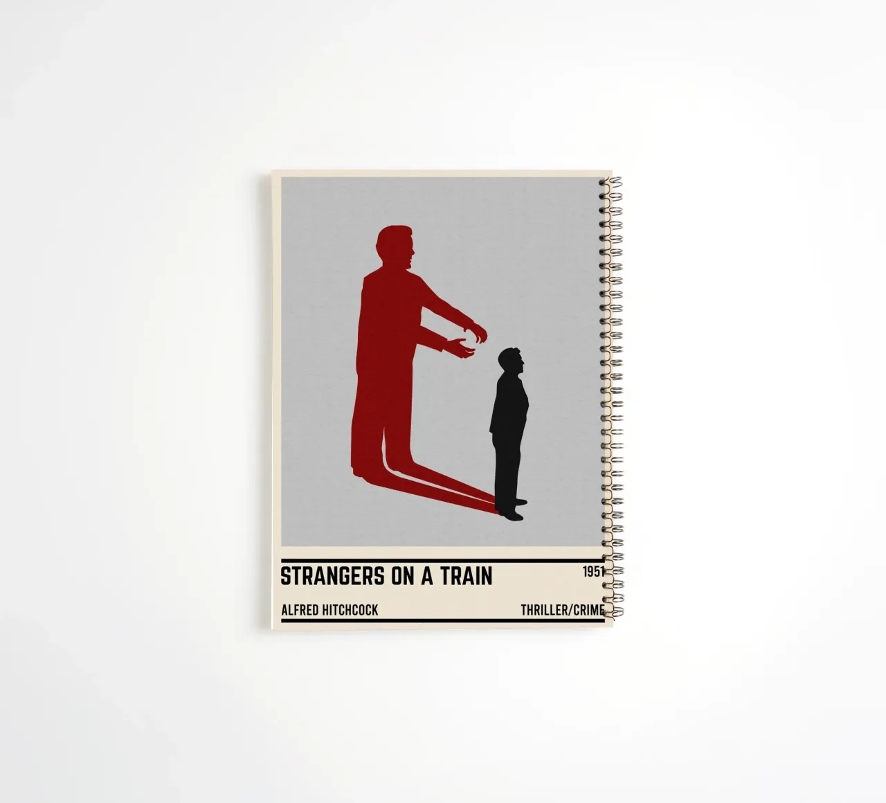 Strangers on a Train spiral notebook by TheArtstudio