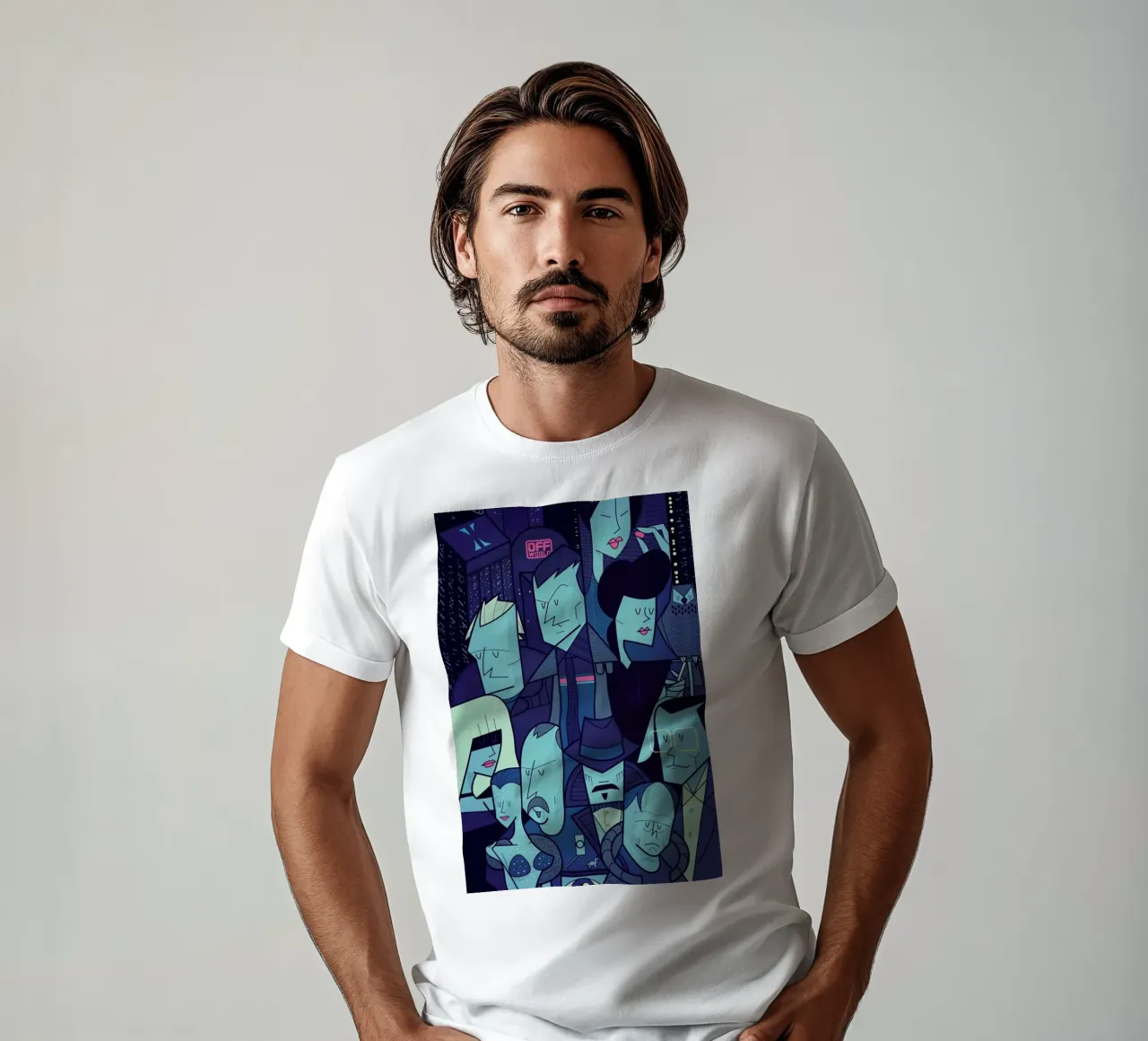 Like tears in the rain t-shirt da Ale Giorgini