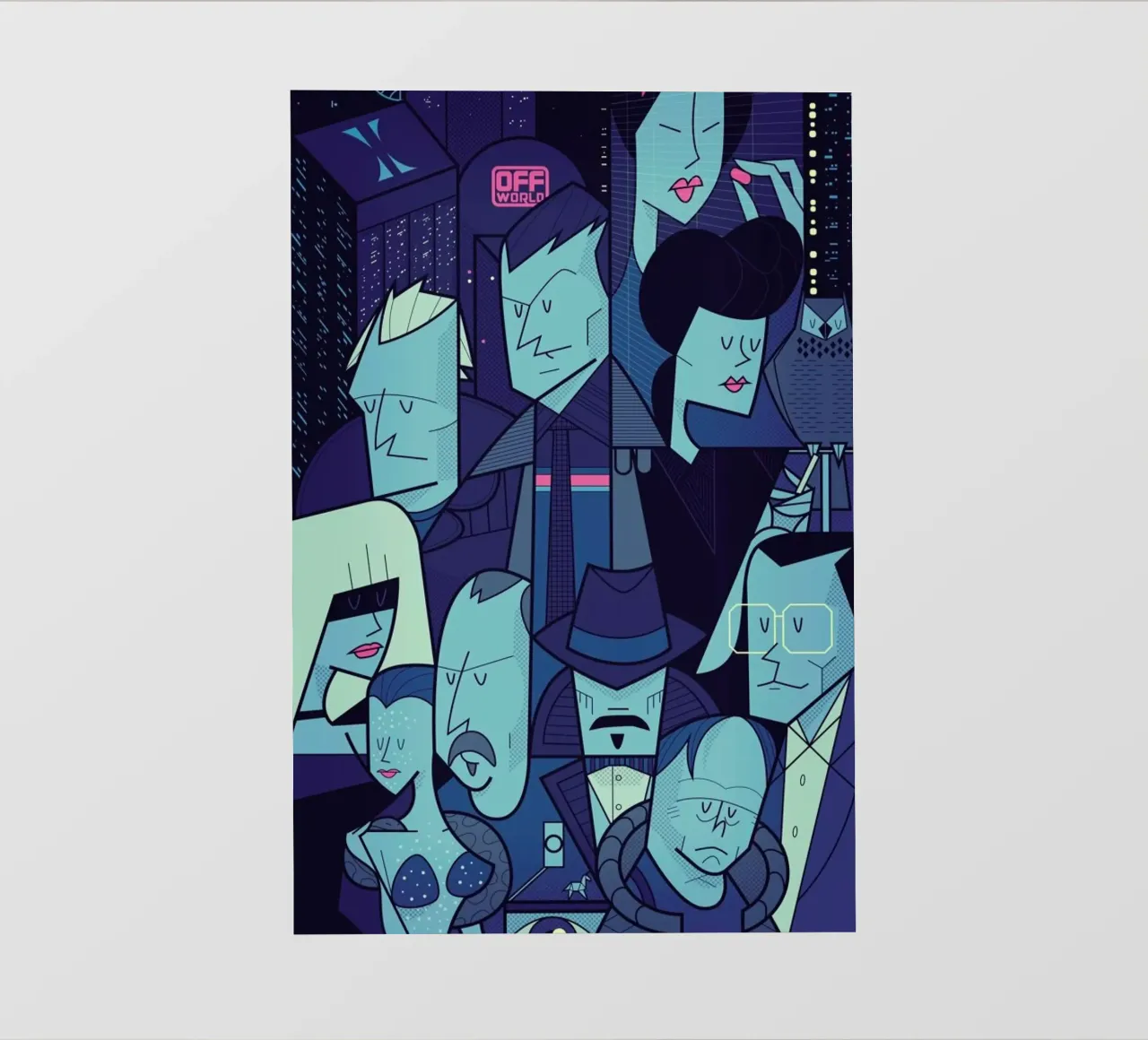 Like tears in the rain pellicola backlit da Ale Giorgini