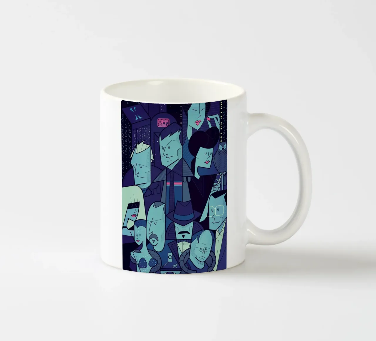 Like tears in the rain tazza in ceramica da Ale Giorgini