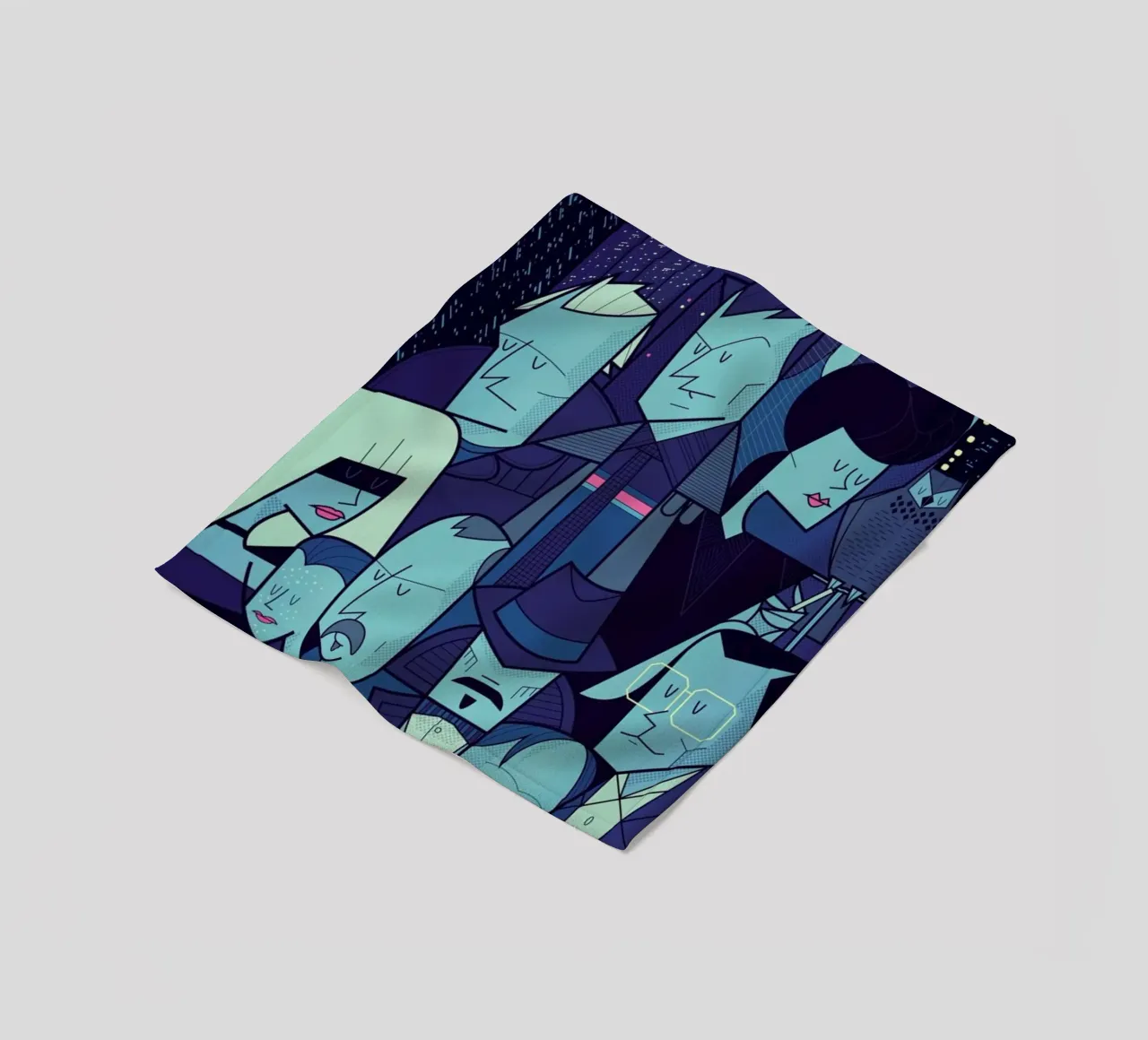 Like tears in the rain coperta in pile da Ale Giorgini