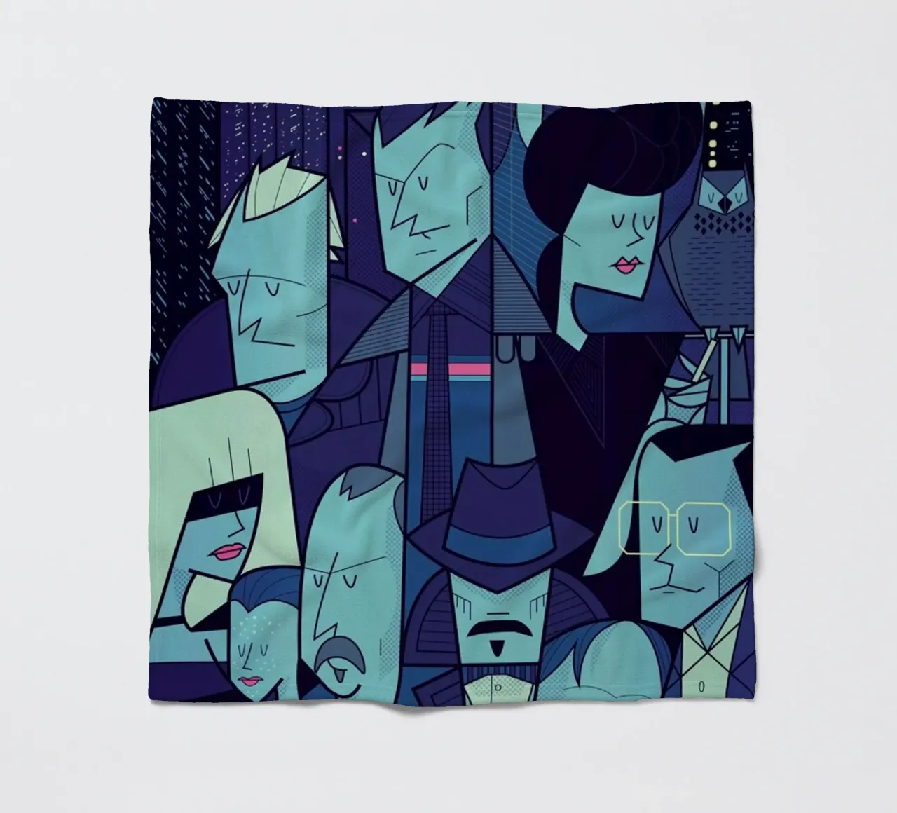 Like tears in the rain coperta in pile da Ale Giorgini