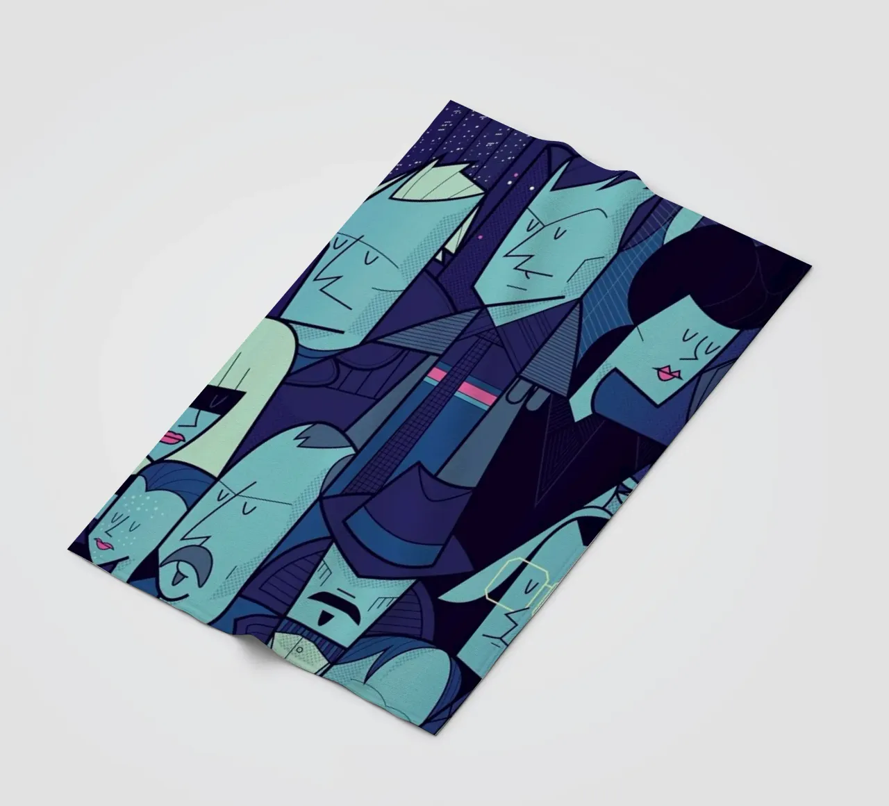 Like tears in the rain coperta in pile da Ale Giorgini