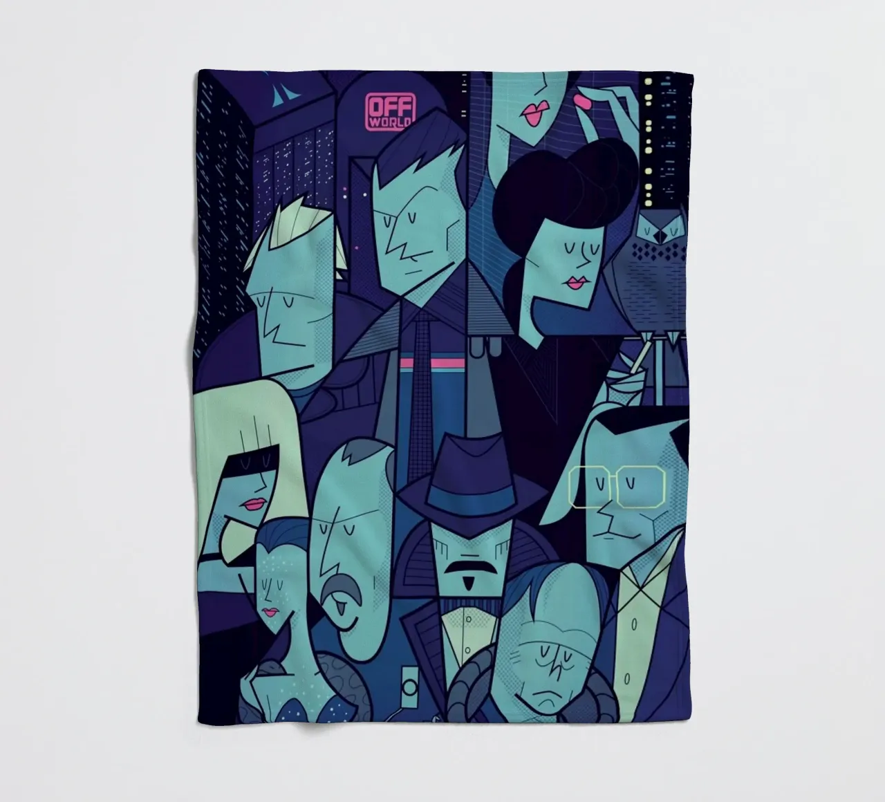 Like tears in the rain coperta in pile da Ale Giorgini