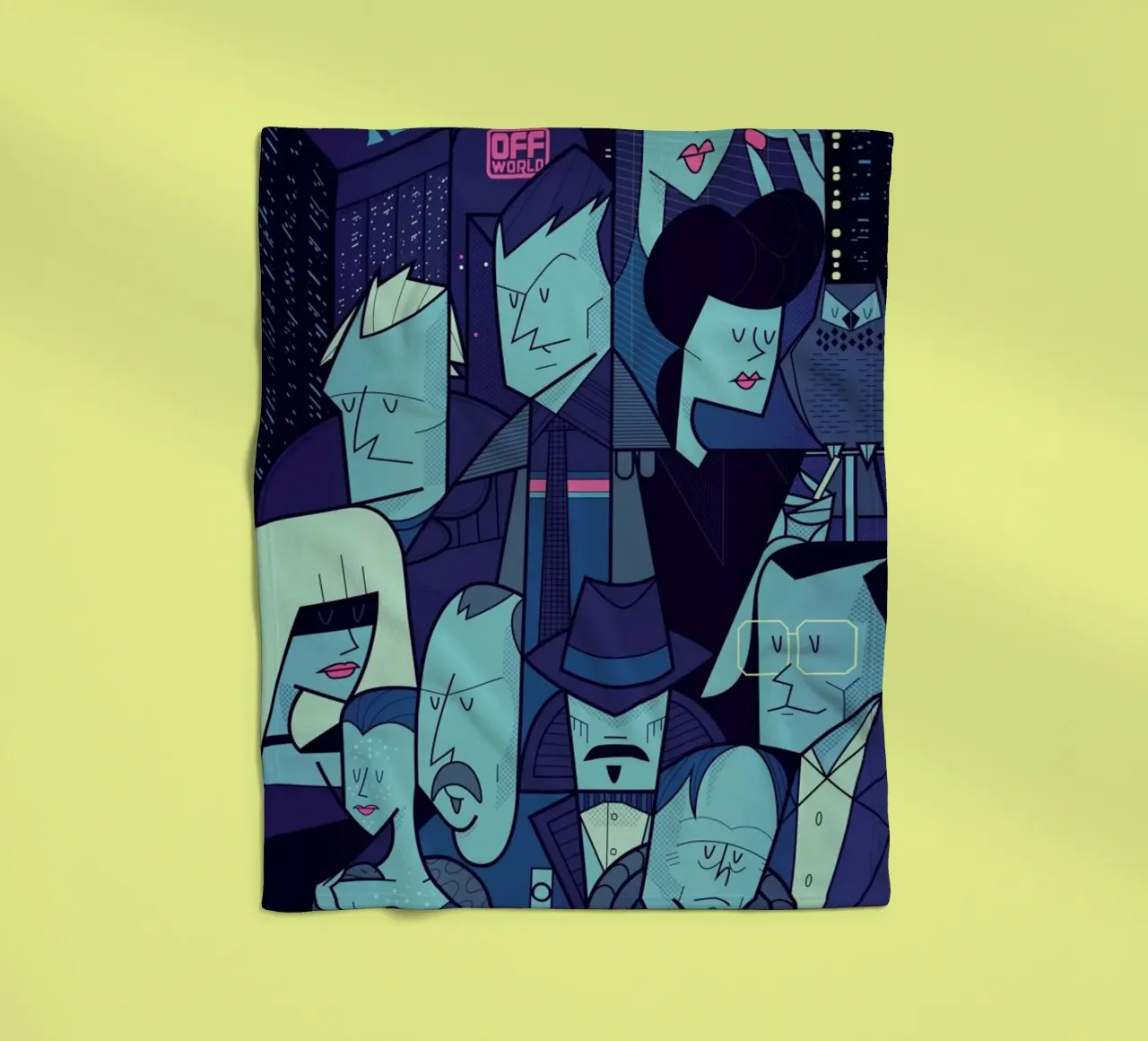 Like tears in the rain coperta in pile da Ale Giorgini