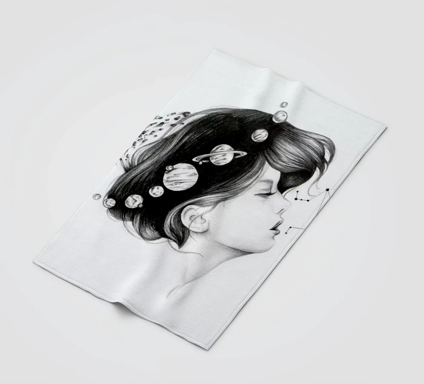 Cosmic Matter Fleecedecke von Alejandra Sáenz