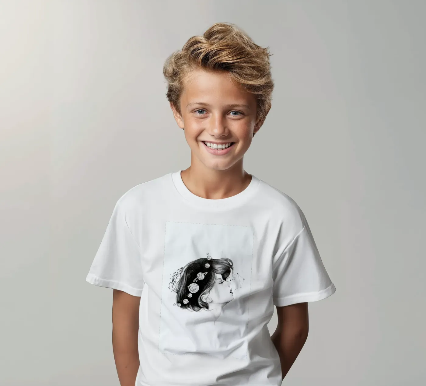 Cosmic Matter t-shirt bambini da Alejandra Sáenz