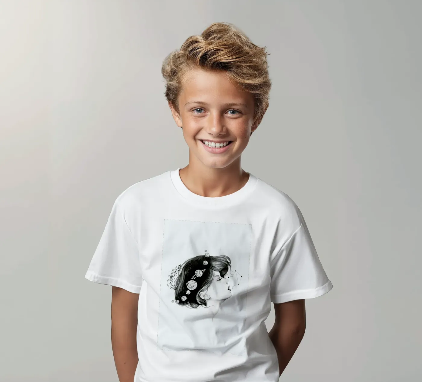 Cosmic Matter t-shirt bambini da Alejandra Sáenz