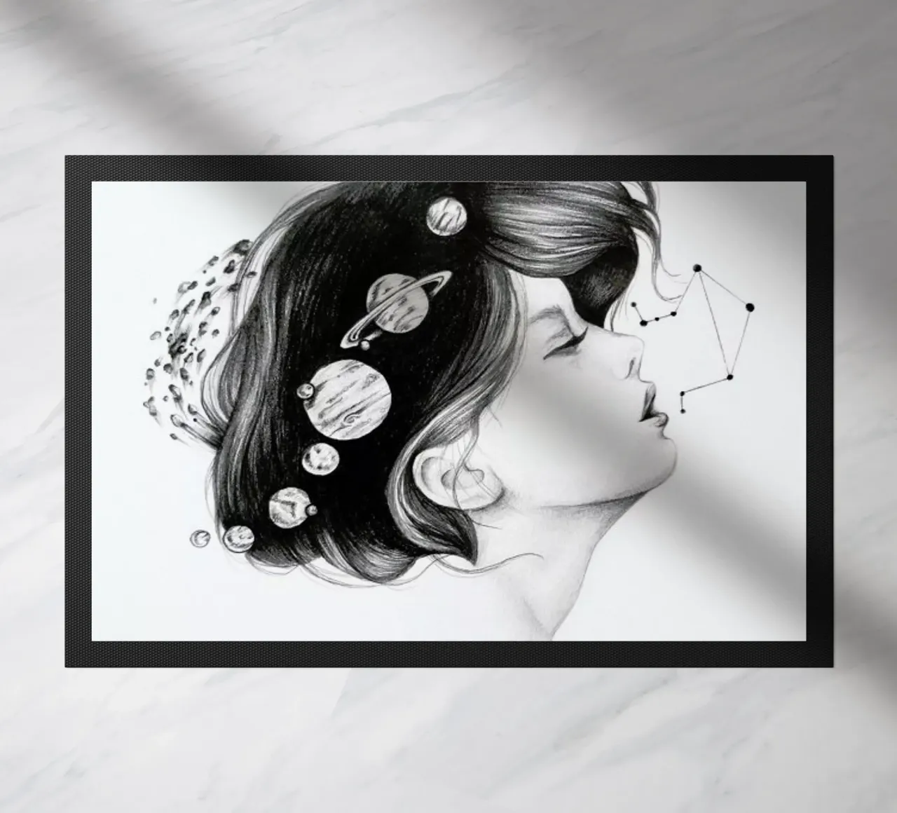 Cosmic Matter deurmat van Alejandra Sáenz