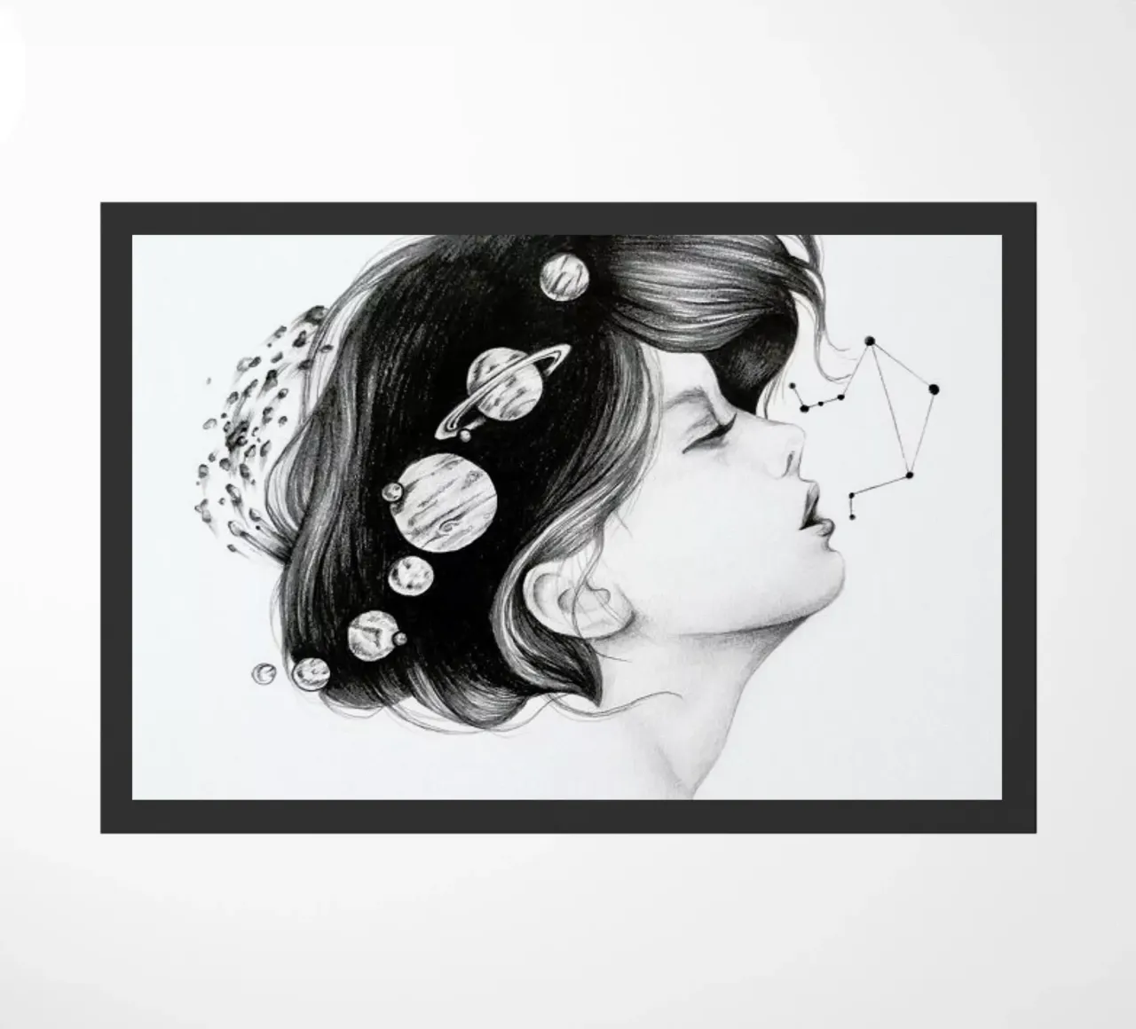 Cosmic Matter deurmat van Alejandra Sáenz