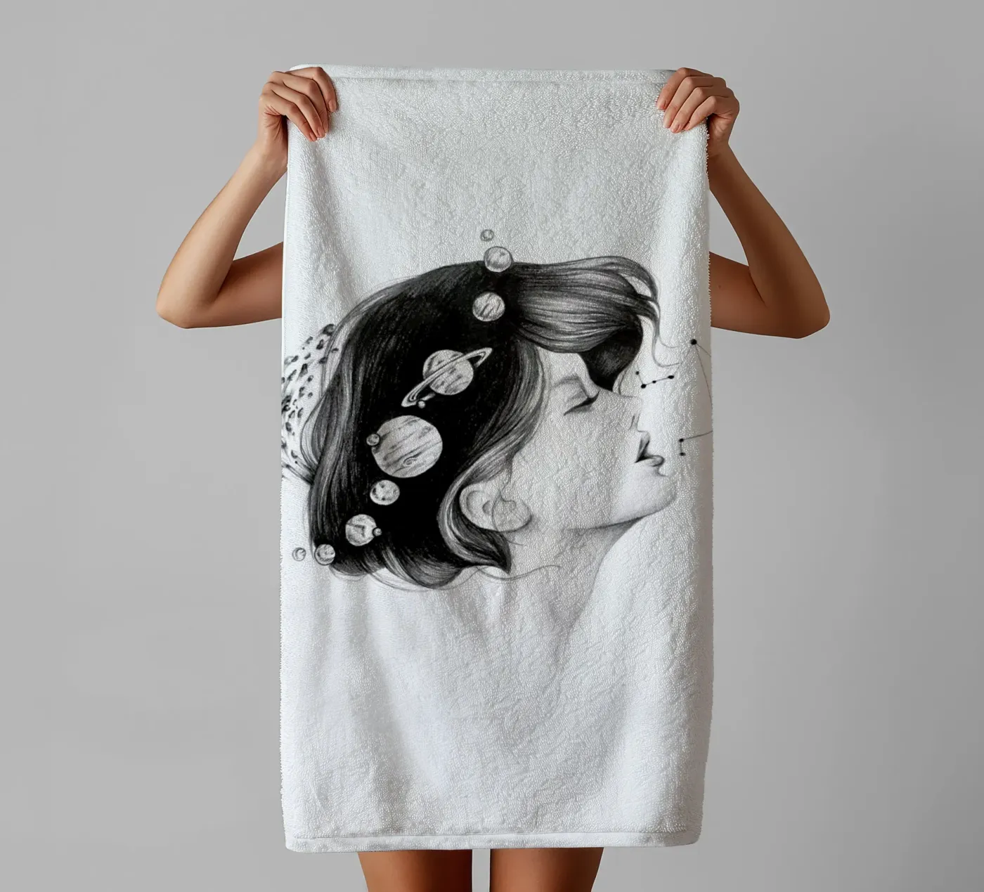 Cosmic Matter badhanddoek van Alejandra Sáenz