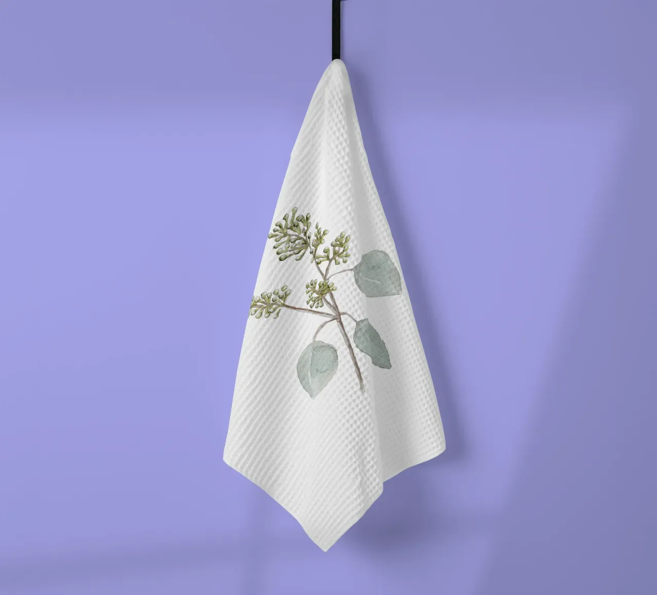 Eucalyptus Watercolor Branch canovaccio da cucina da anisillustration