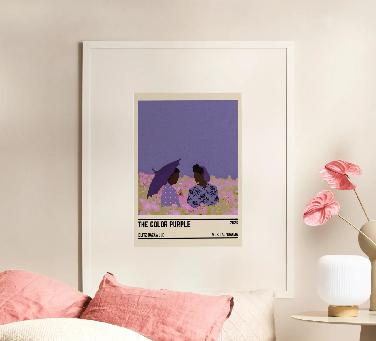 The Color Purple Movie poster con telaio in legno da TheArtstudio