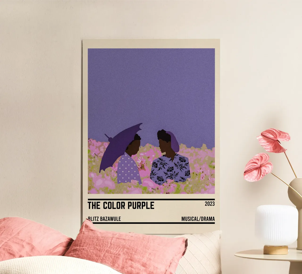 The Color Purple Movie poster con telaio in legno da TheArtstudio