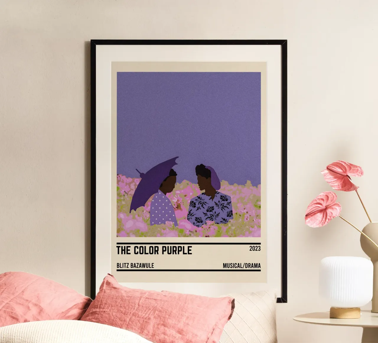 The Color Purple Movie poster con telaio in legno da TheArtstudio