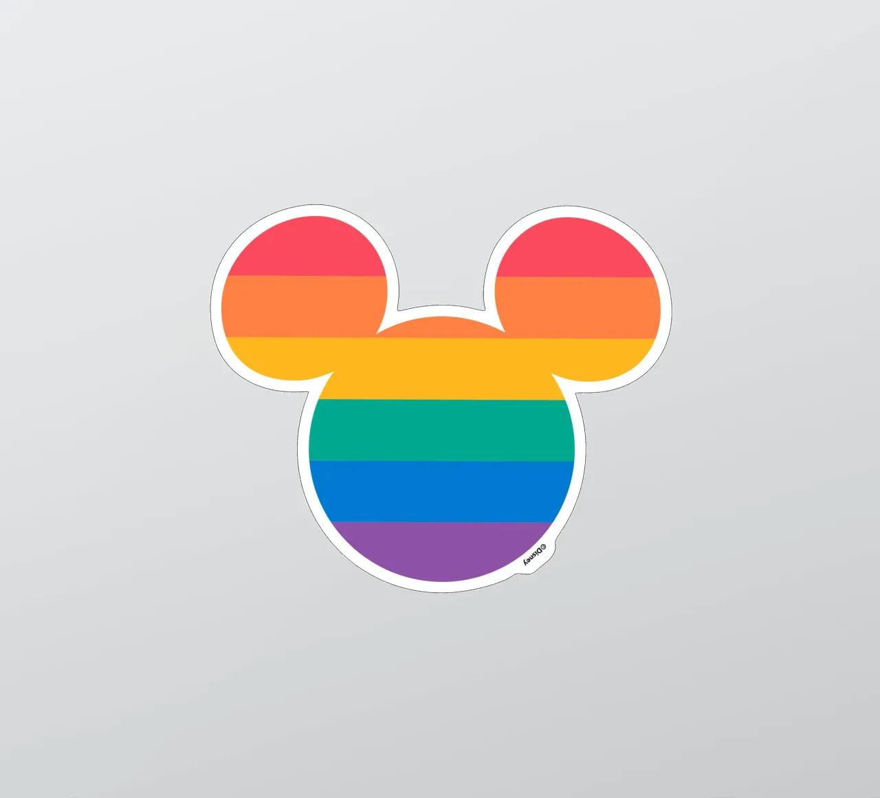 Pride Mickey sticker van Mickey Mouse - Sticker Shop