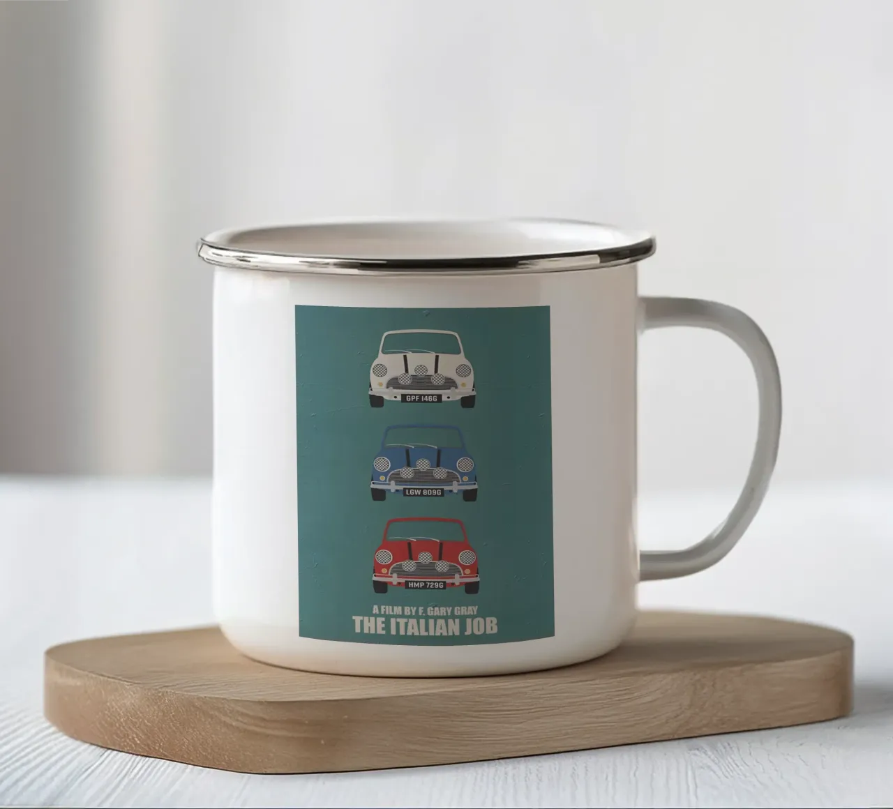 The Italian Job tazza in smalto da TheArtstudio