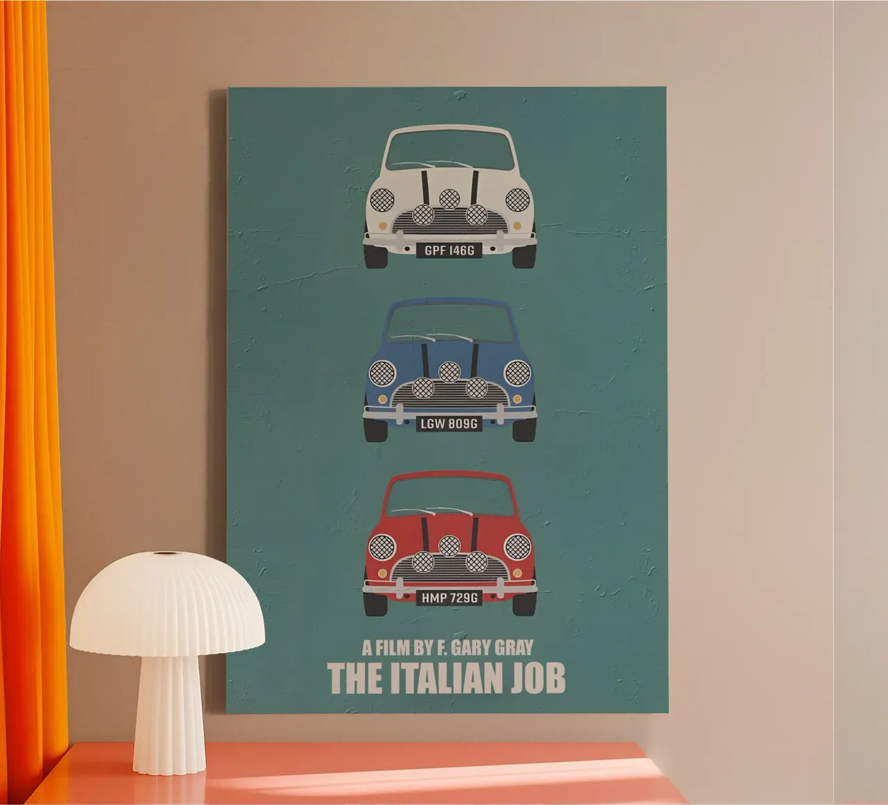 The Italian Job tela con Cornice a cassetta da TheArtstudio