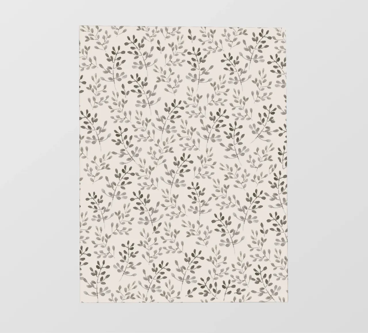 Tiny Watercolor Leaves Beige telo in pvc da anisillustration
