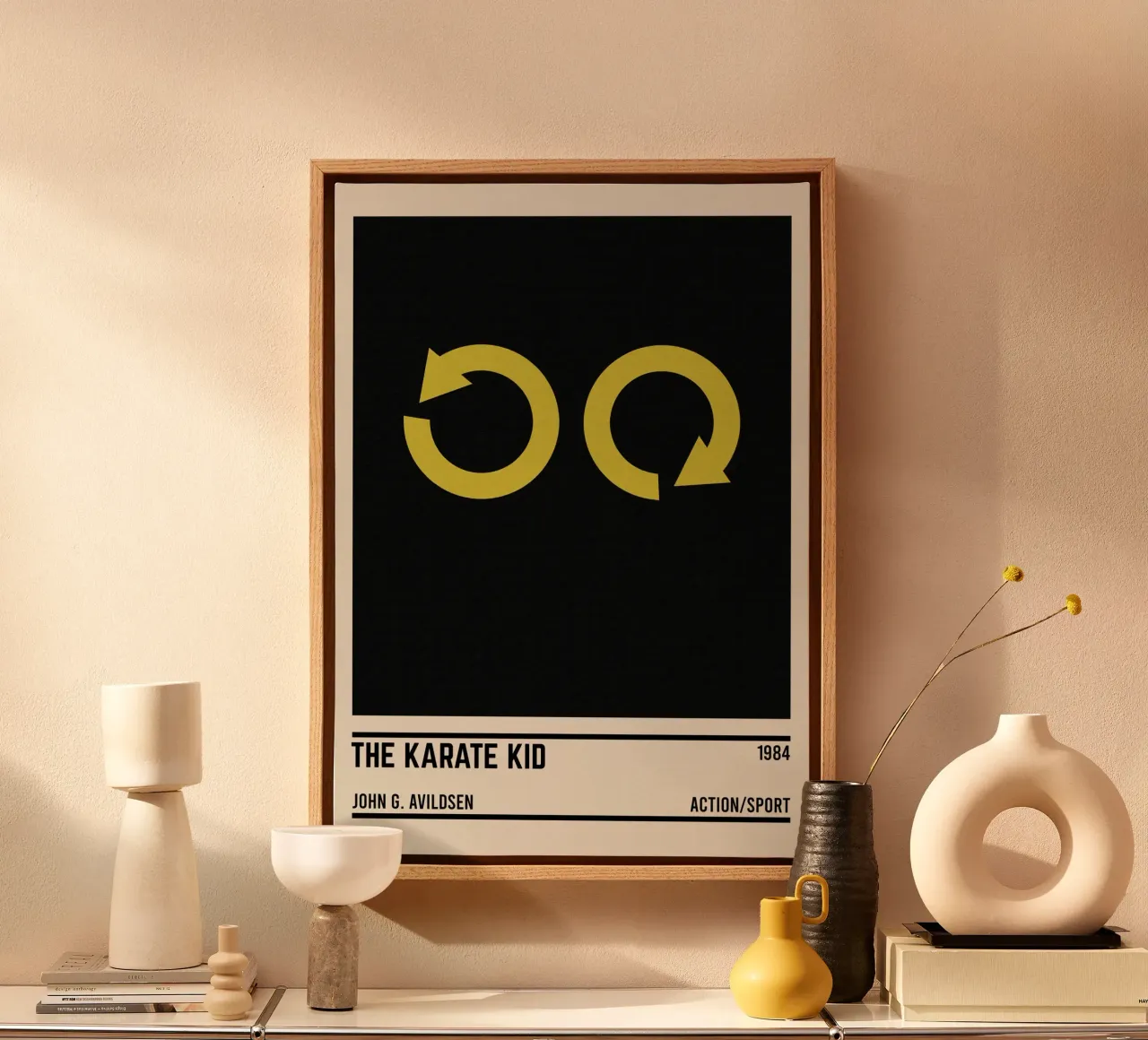 The Karate Kid tela con Cornice a cassetta da TheArtstudio