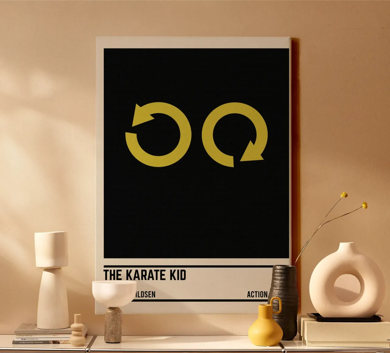 The Karate Kid tela con Cornice a cassetta da TheArtstudio