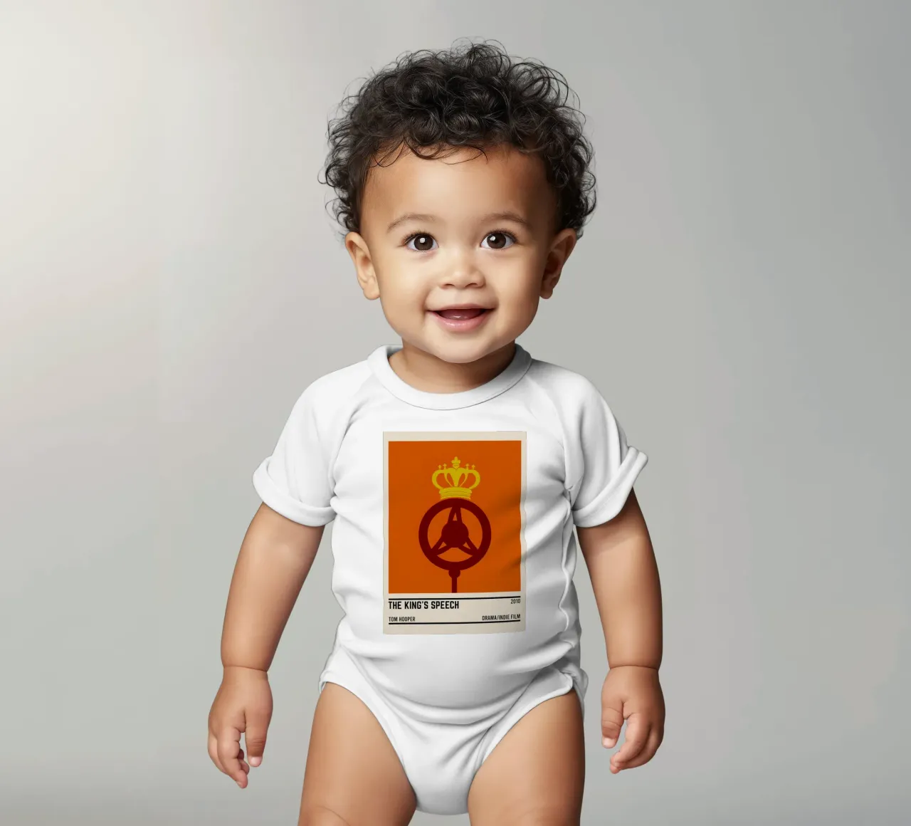 The King's Speech body neonato maniche corte da TheArtstudio