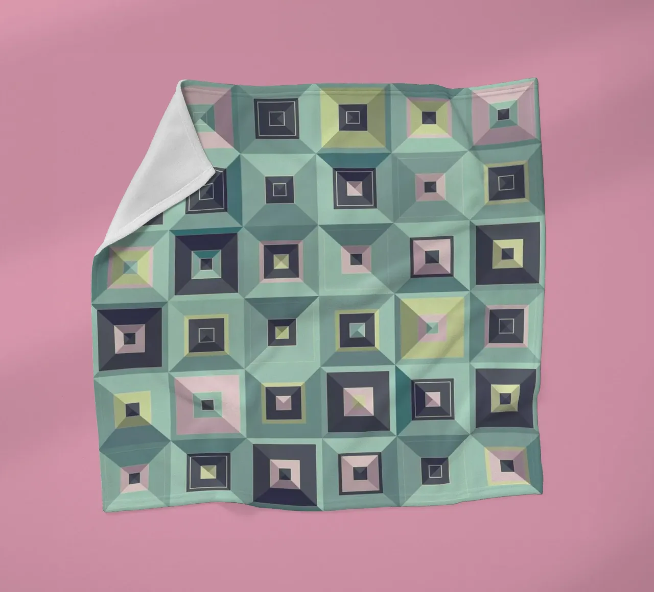 Lostin Squares III coperta in pile da Metron