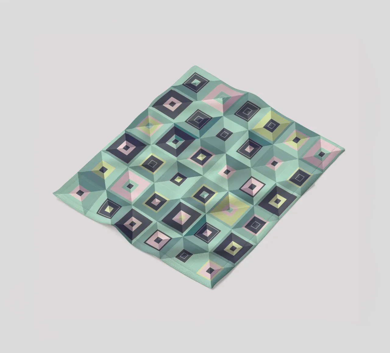 Lostin Squares III coperta in pile da Metron