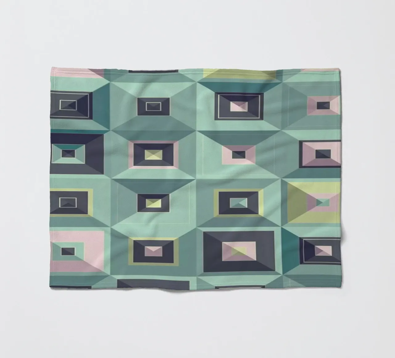 Lostin Squares III coperta in pile da Metron