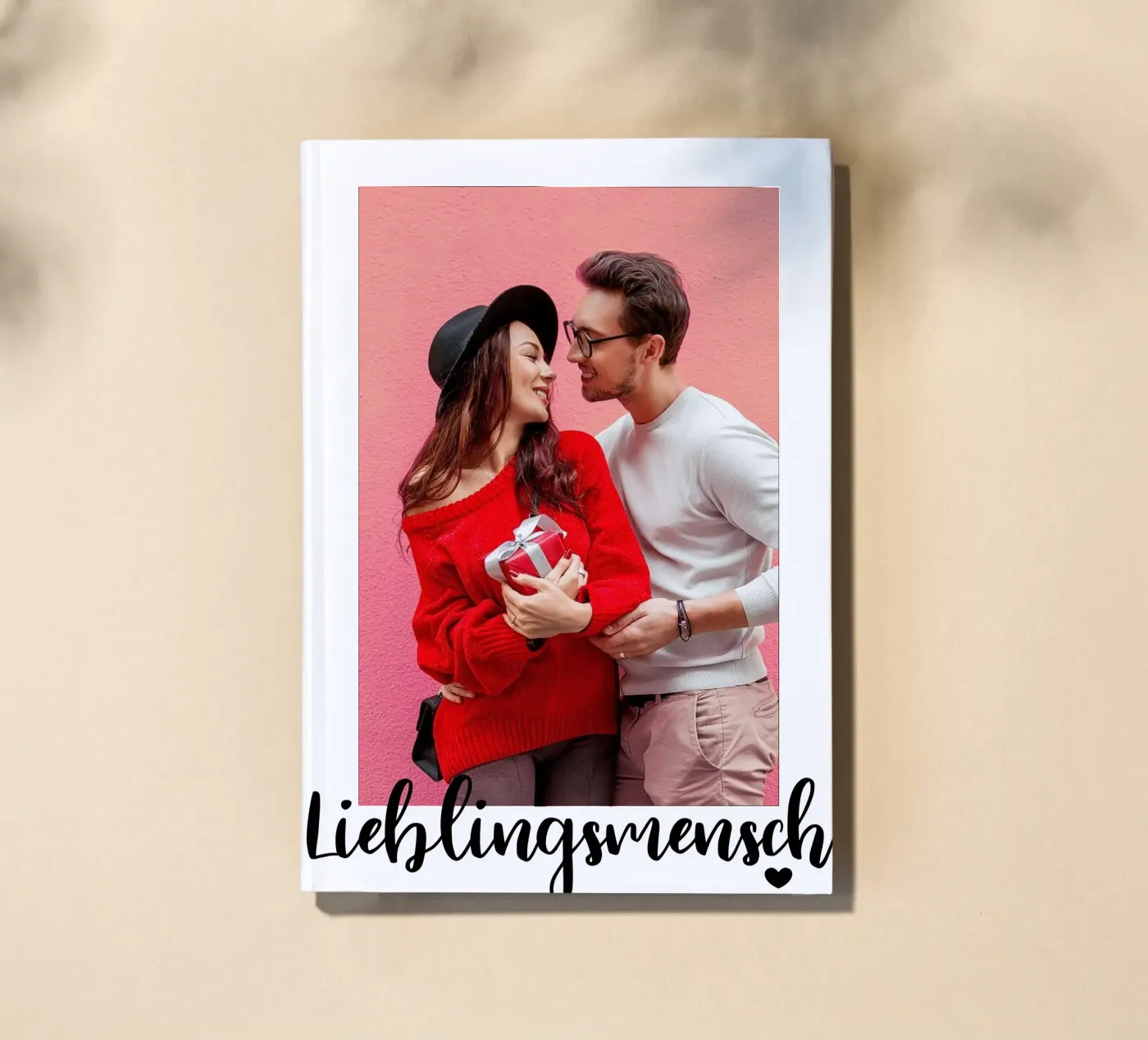 Lieblingsmensch mit Wunschfoto Notizbuch von WORTSPIEL