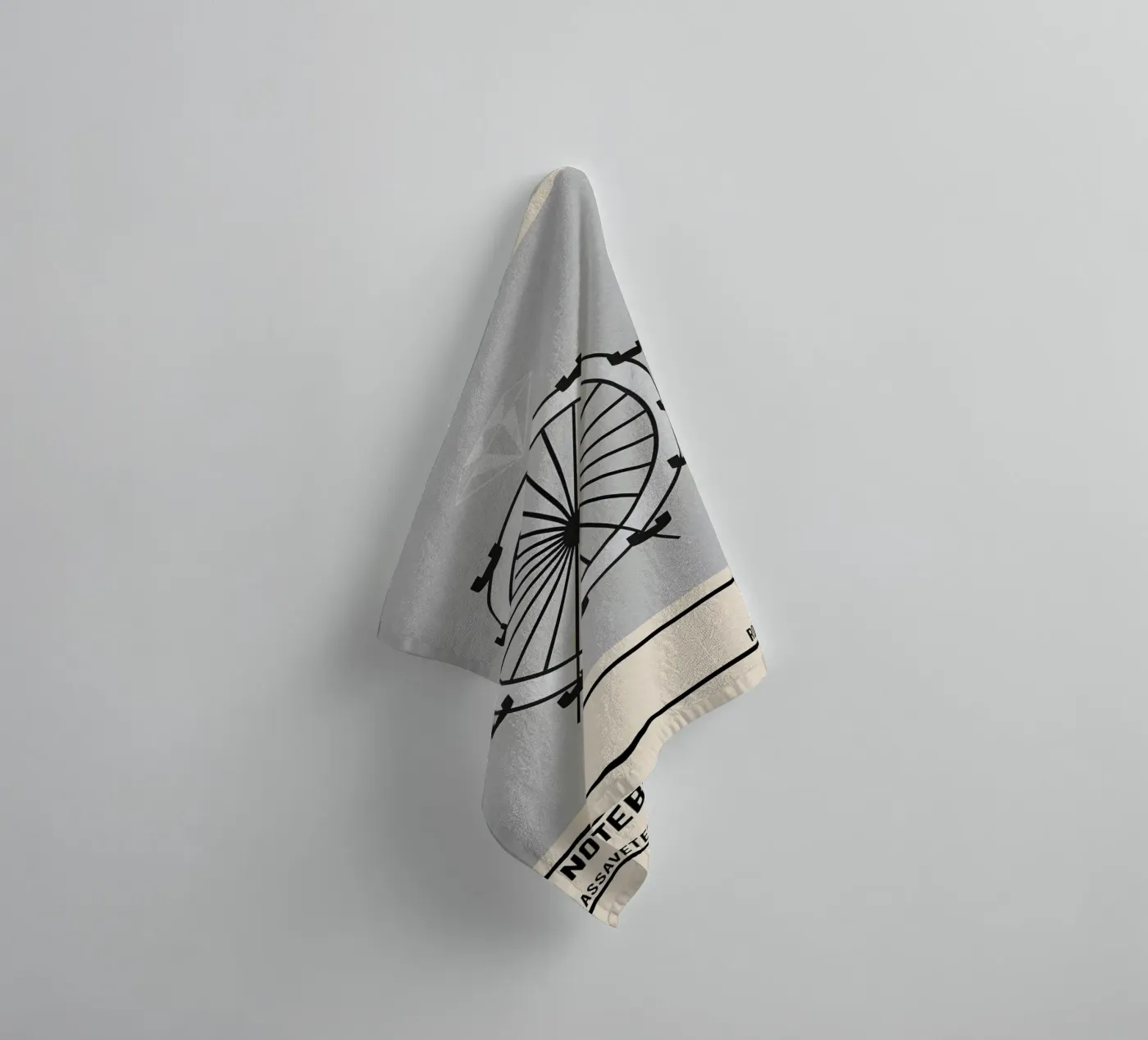 The notebook badhanddoek van TheArtstudio