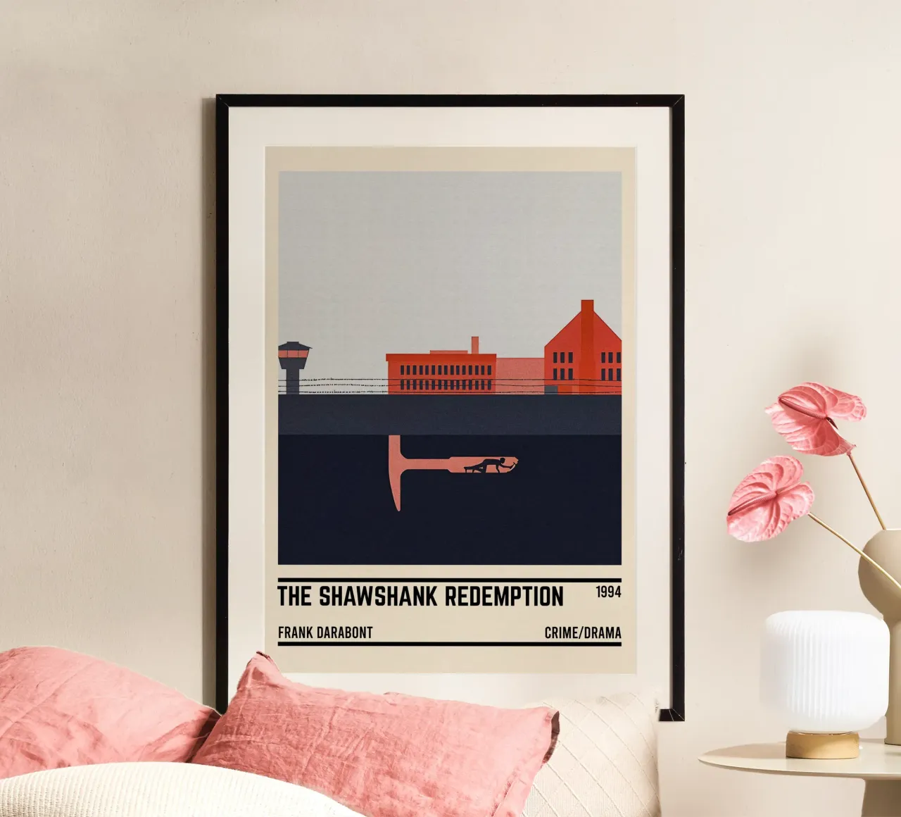 The Shawshank Redemption poster con telaio in plastica da TheArtstudio