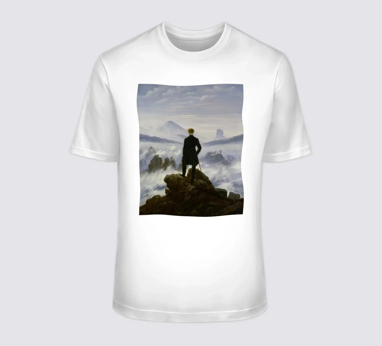 Caspar David Friedrich - Il viandante sopra il mare di nebbia t-shirt da ARTOTHEK