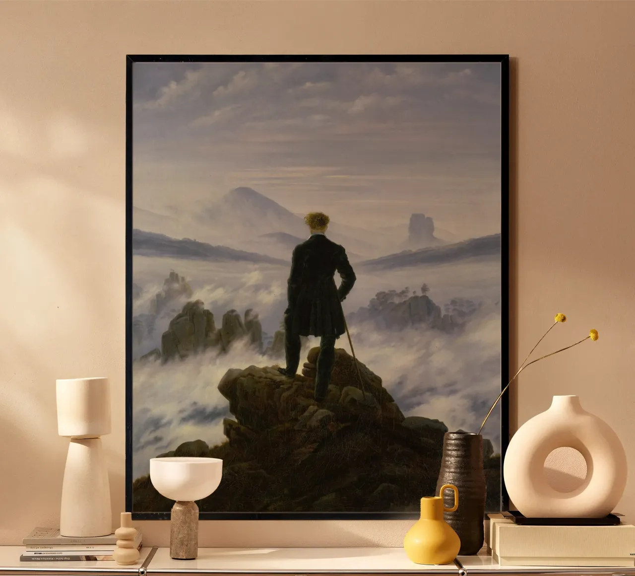 Caspar David Friedrich - Il viandante sopra il mare di nebbia poster da ARTOTHEK