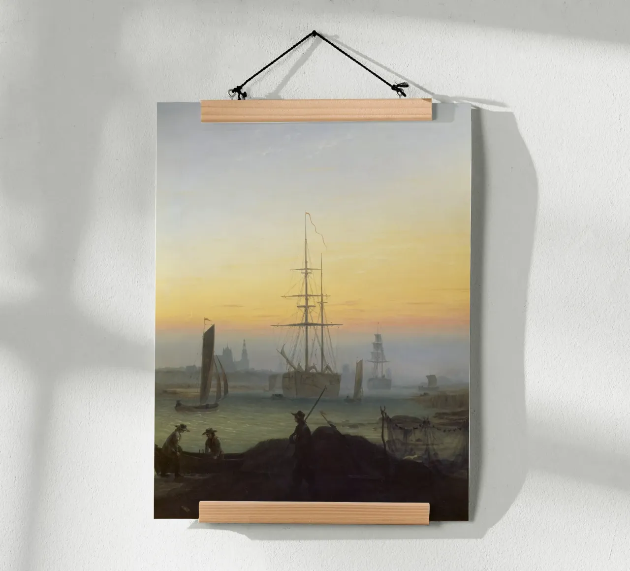 Caspar David Friedrich - Il porto di Greifswald carta hahnemühle da ARTOTHEK