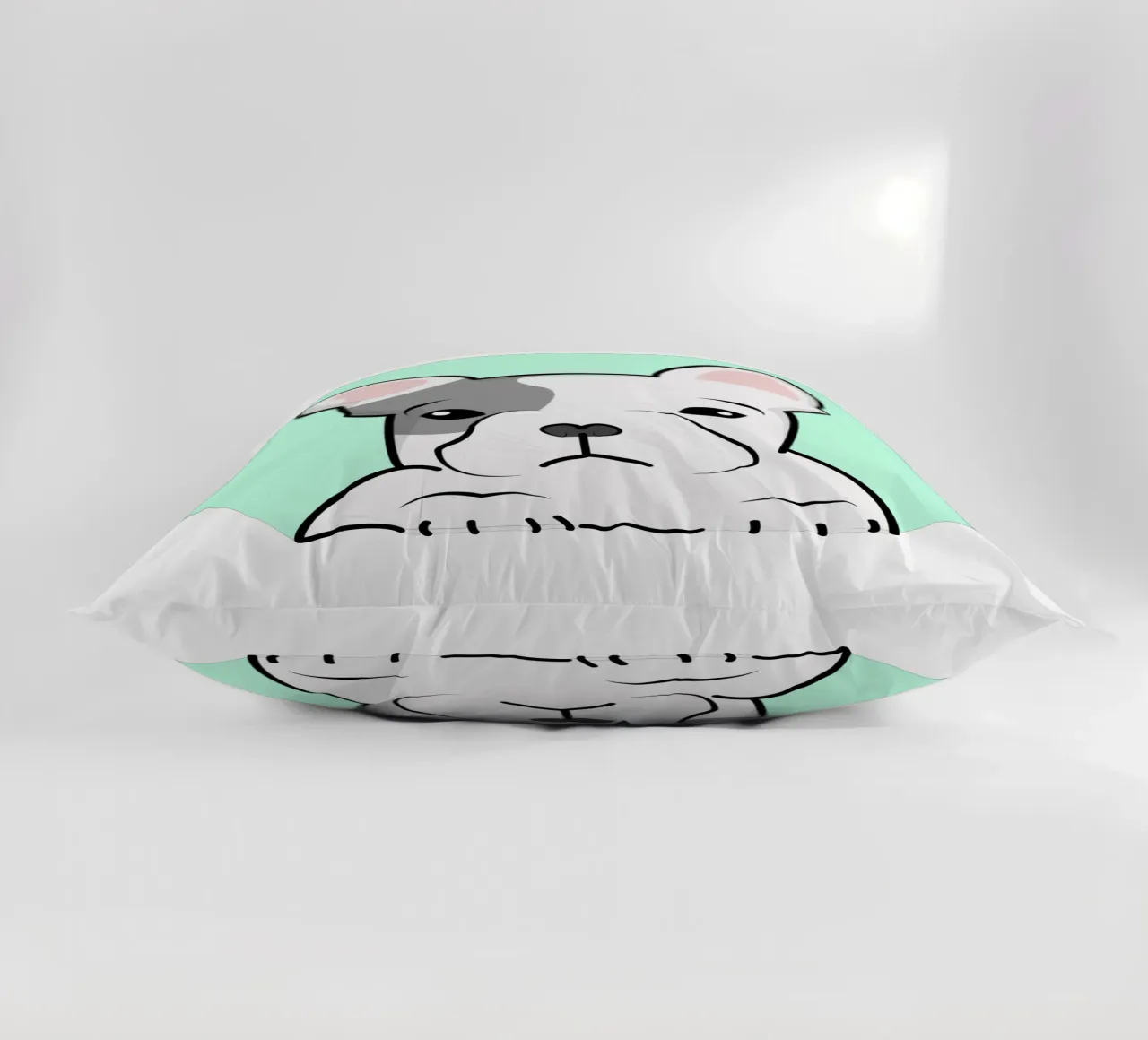 French Bulldog Illustration decorative cushion by IndigoBird