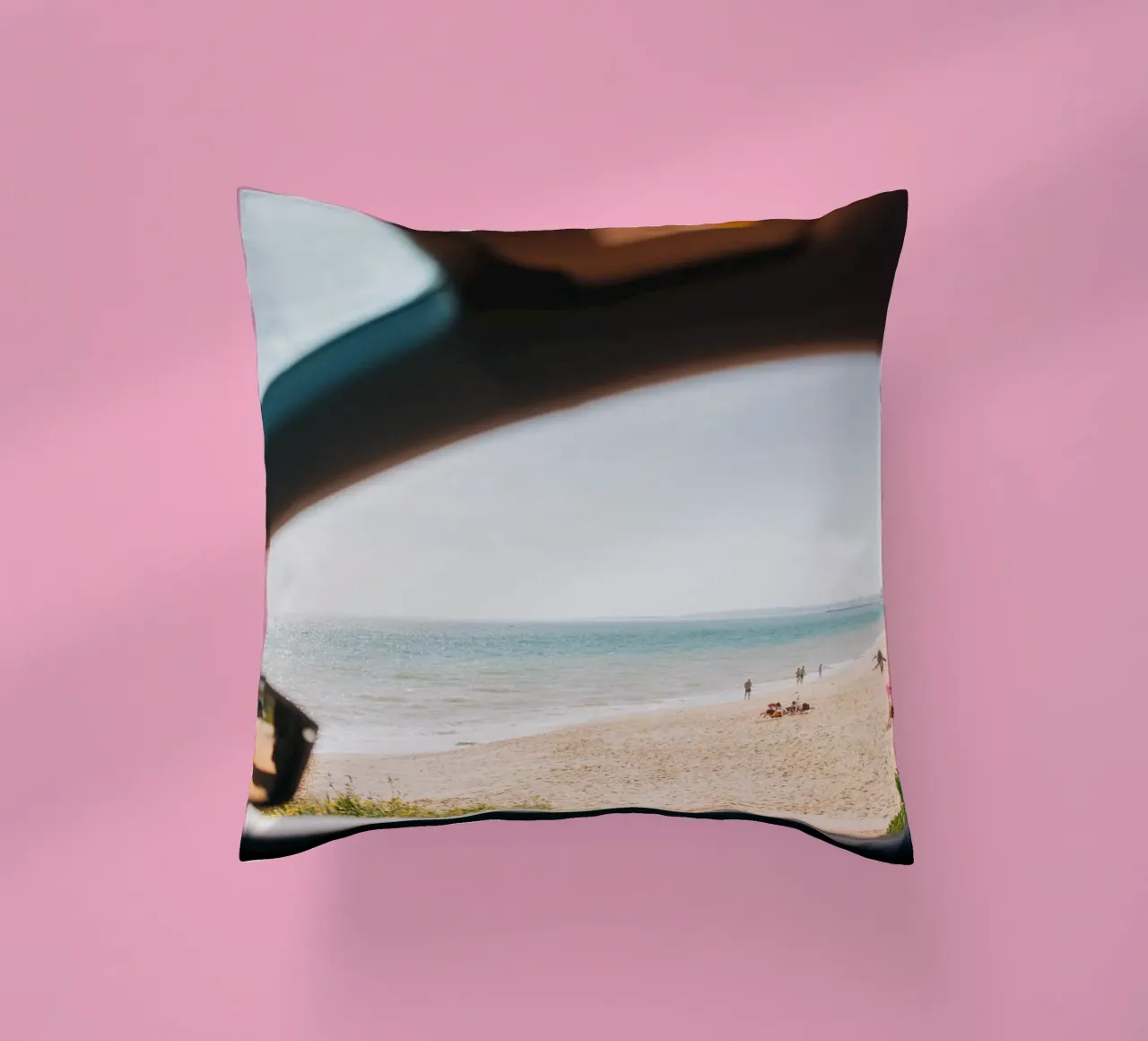 Sole, spiaggia e mare: un momento in Portogallo cuscino da Bold and Retro