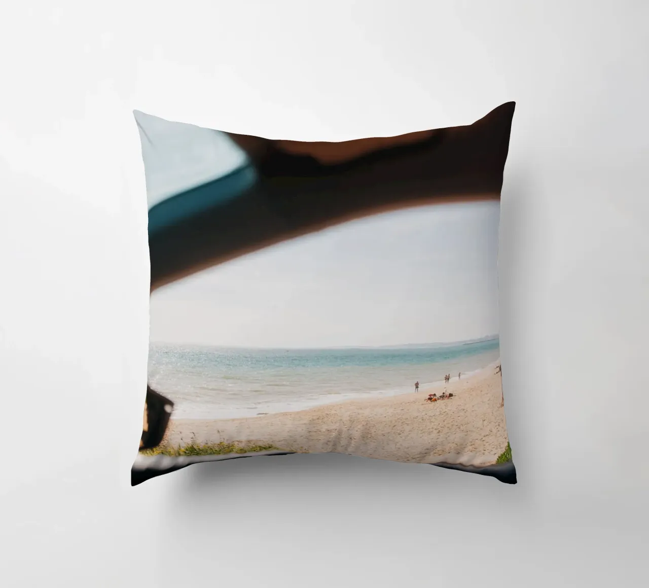 Sole, spiaggia e mare: un momento in Portogallo cuscino da Bold and Retro