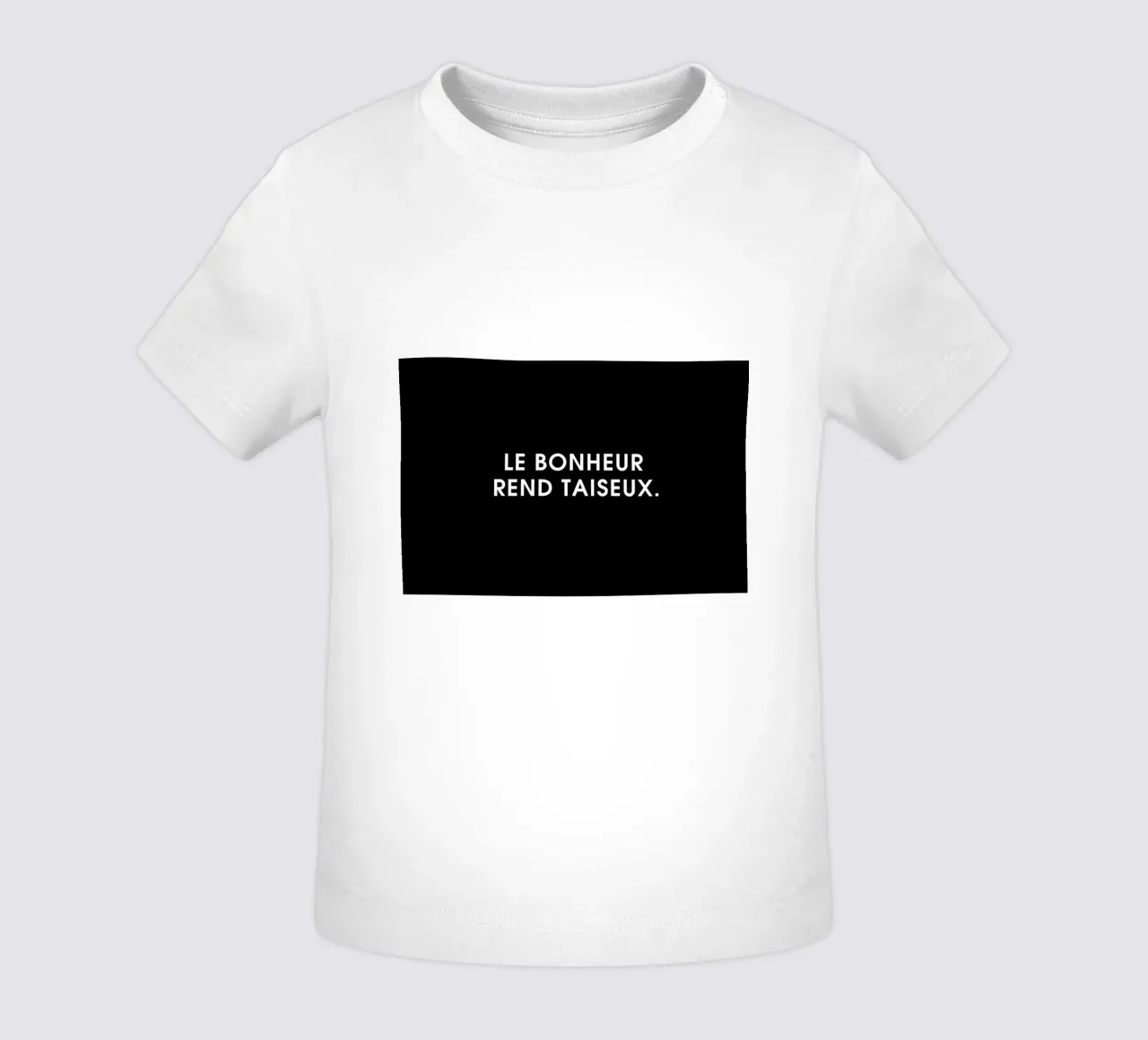 Le bonheur rend taiseux - Black maglietta neonato da Intertitres