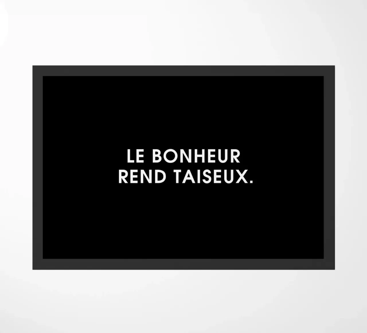 Le bonheur rend taiseux - Black zerbino da Intertitres