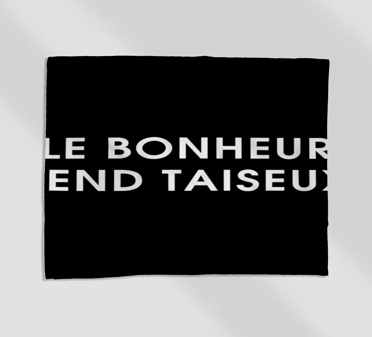 Le bonheur rend taiseux - Black telo mare da Intertitres