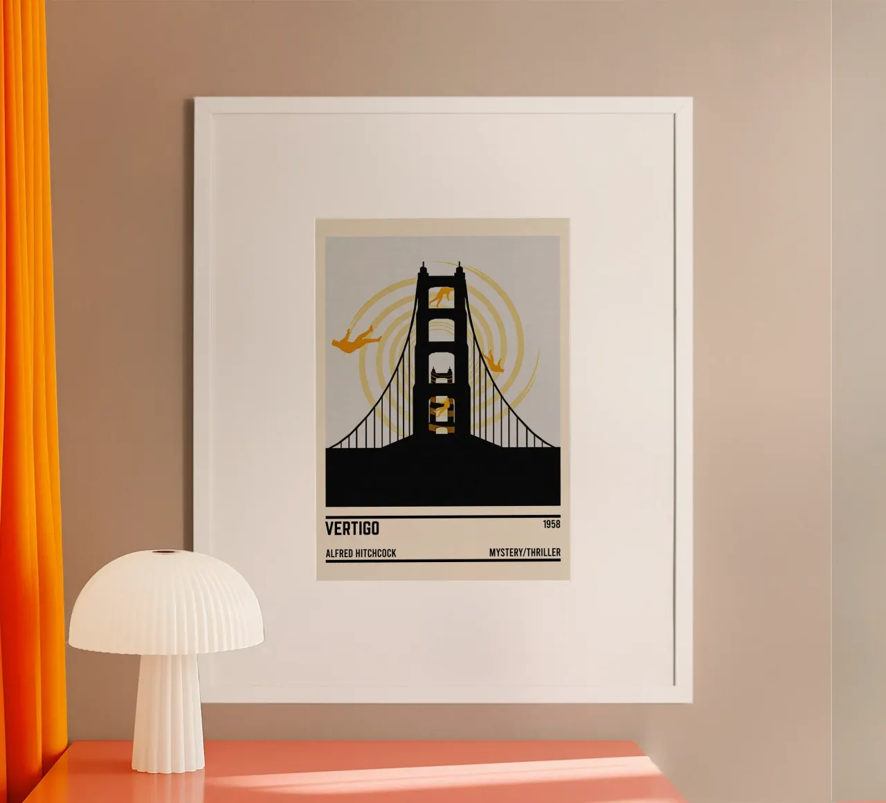 Vertigo poster con telaio in alluminio da TheArtstudio
