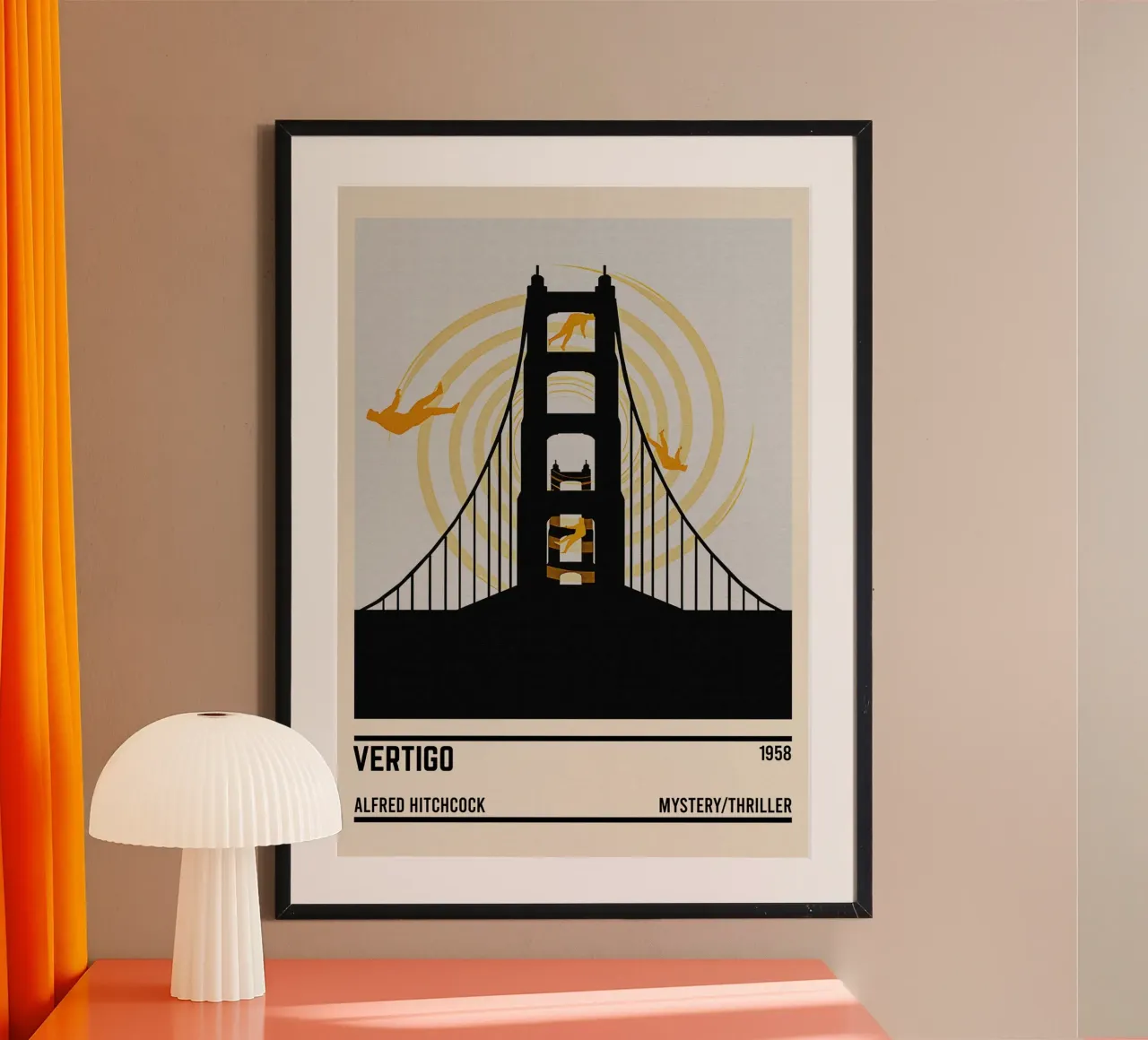 Vertigo poster con telaio in alluminio da TheArtstudio