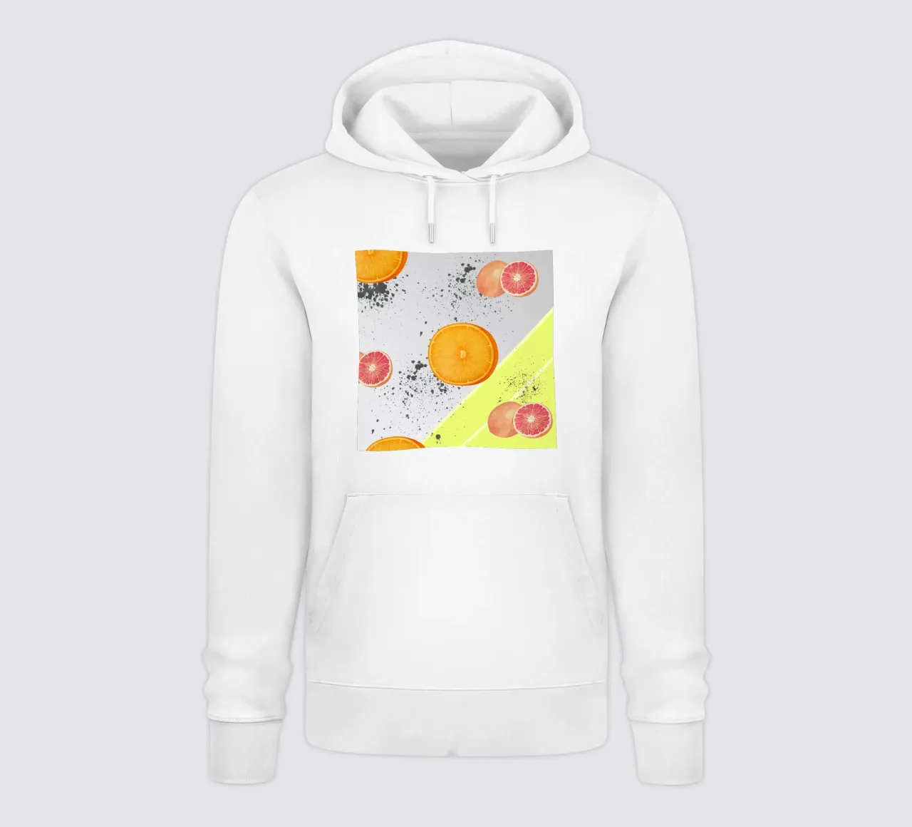 Grapefruit Orange Pattern felpa con cappuccio da IndigoBird