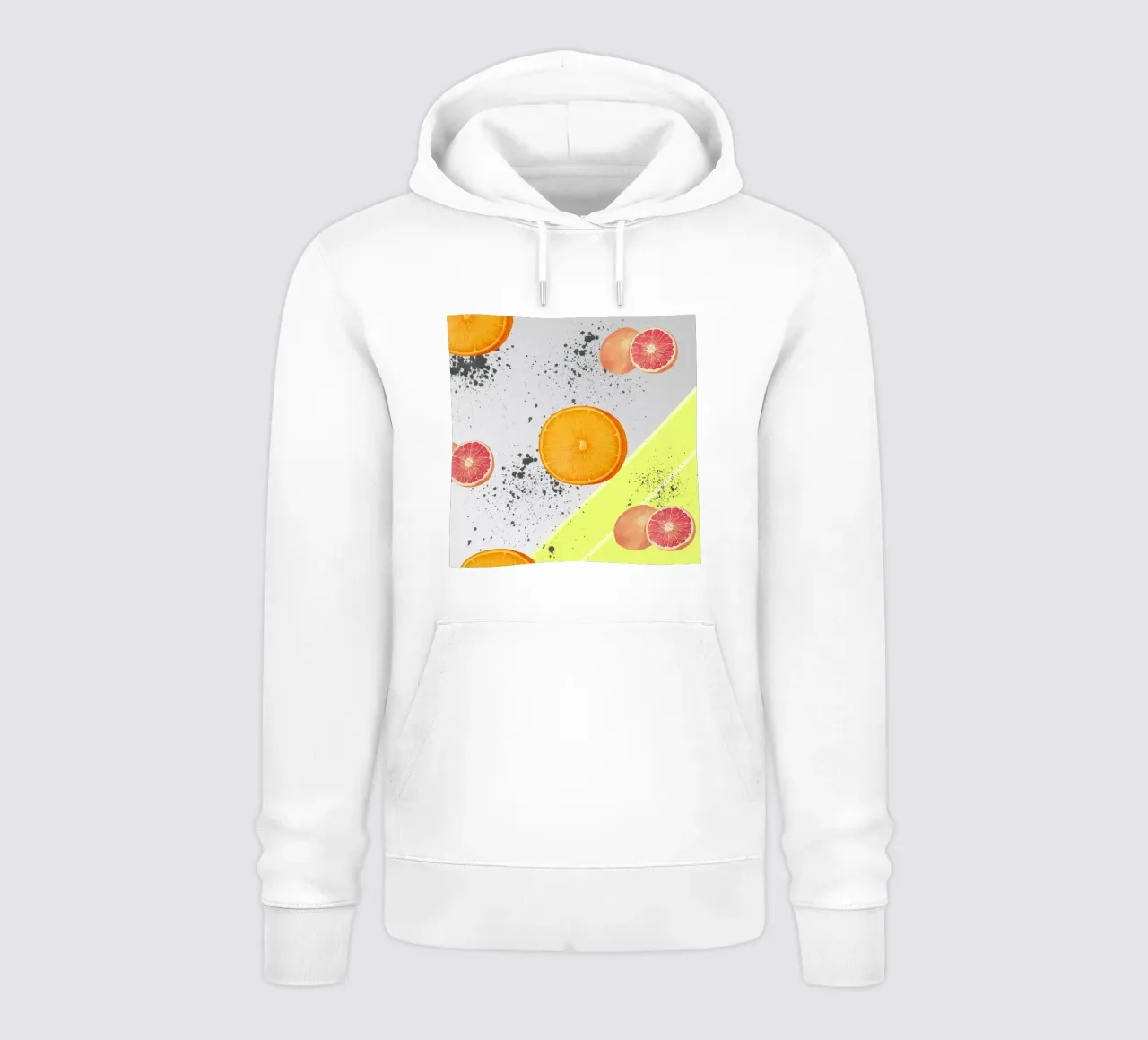 Grapefruit Orange Pattern felpa con cappuccio da IndigoBird
