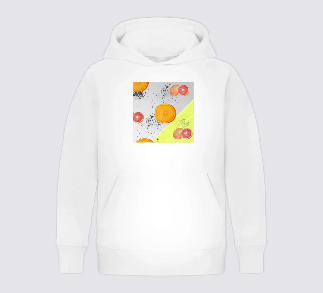 Grapefruit Orange Pattern felpa bambino con cappuccio da IndigoBird