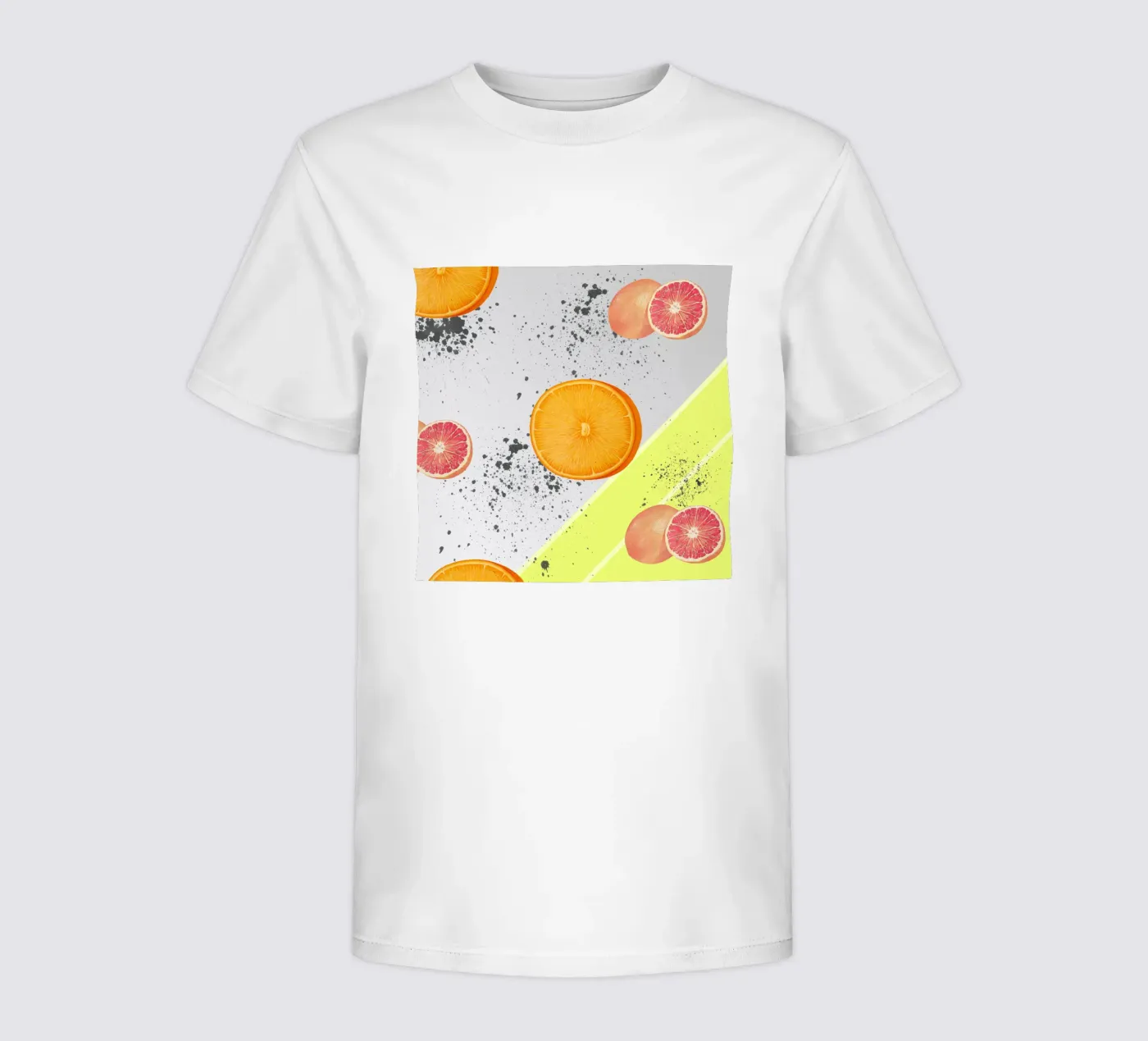 Grapefruit Orange Pattern Kinder T-Shirt von IndigoBird